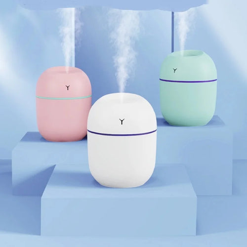 Mini Portable USB Humidifier & Essential Oil Diffuser with LED Night Light